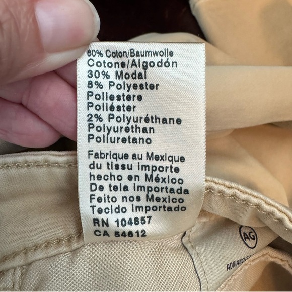 AG Adriano Goldschmied Prima Cigarette Leg Khaki Pants - Picture 7 of 8